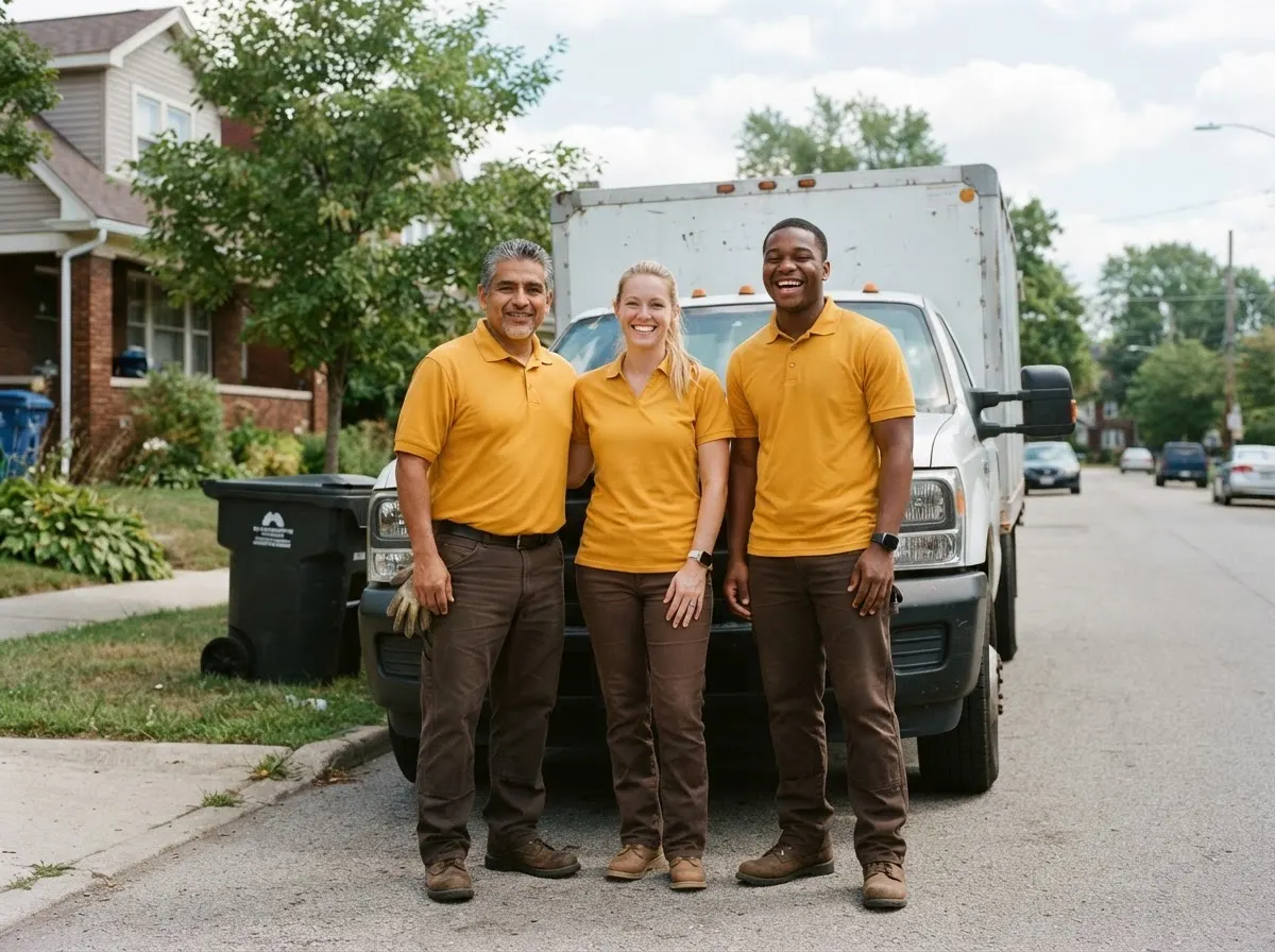 Fresh Start Dumpster Rental garbage collection service team in Cleveland, OH